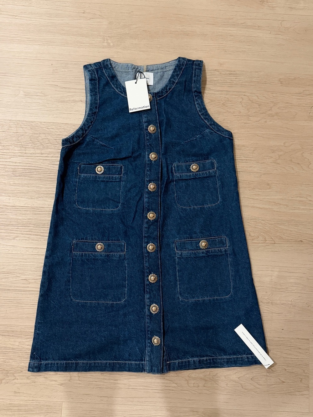 Reformation Tropez Denim Mini Dress |NWT